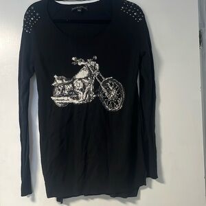 Rock & Republic studded motorcycle long sleeve
